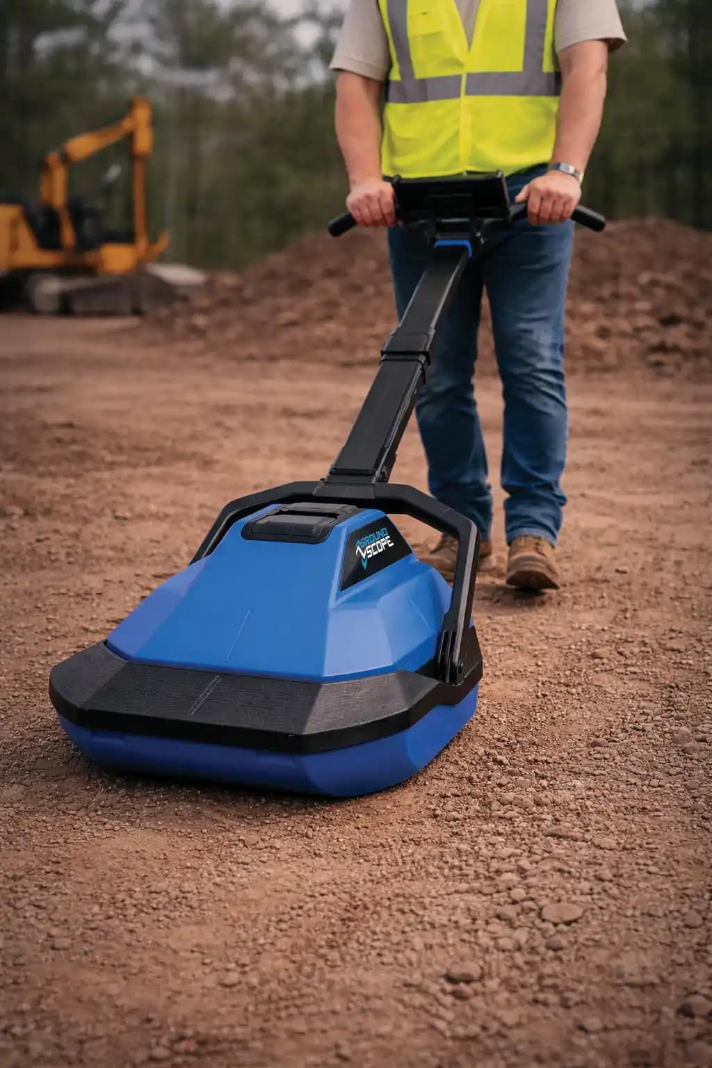 GroundScope unit being used to locate utilities in a park copy