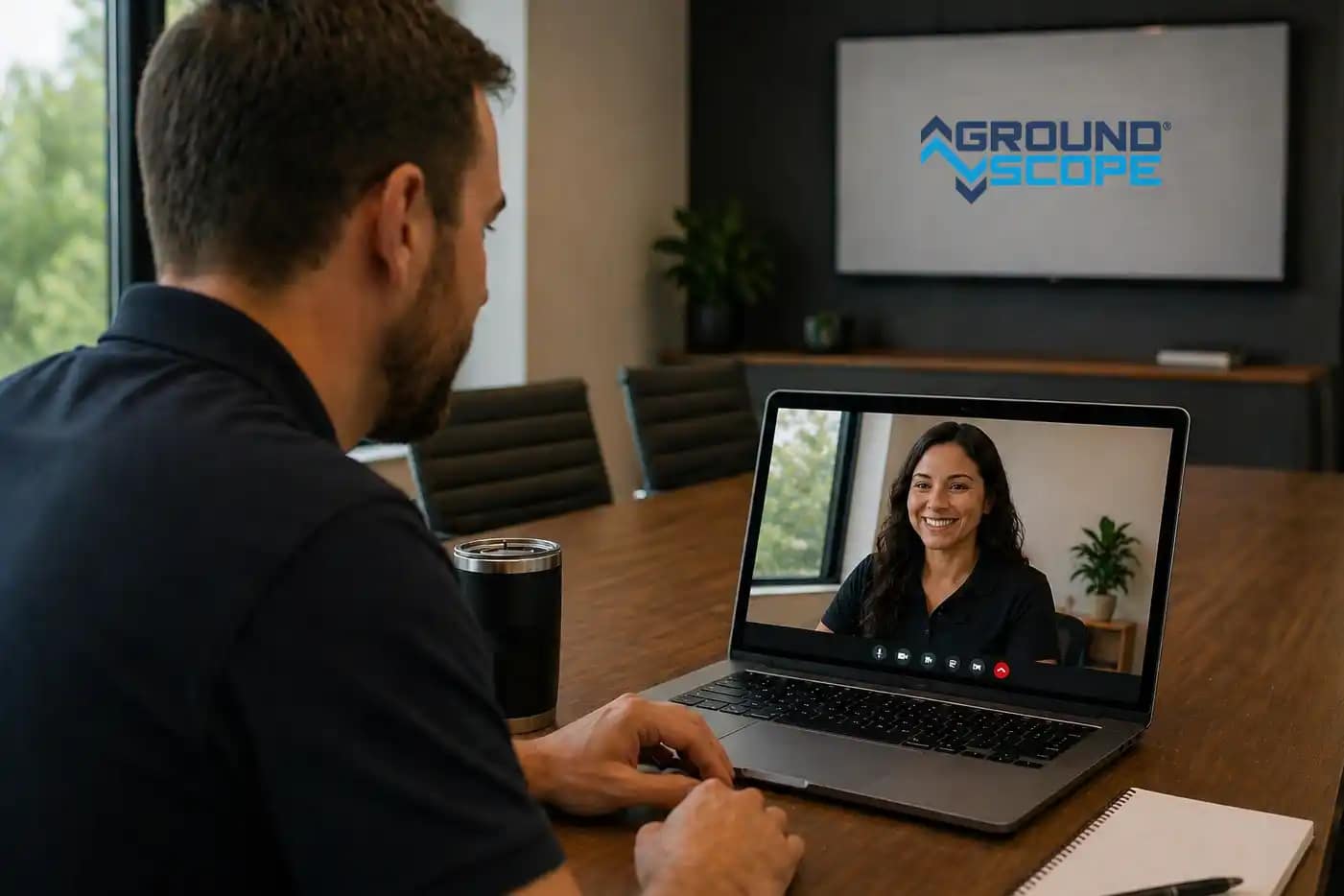 Sales person in a discovery call with a potential customer
